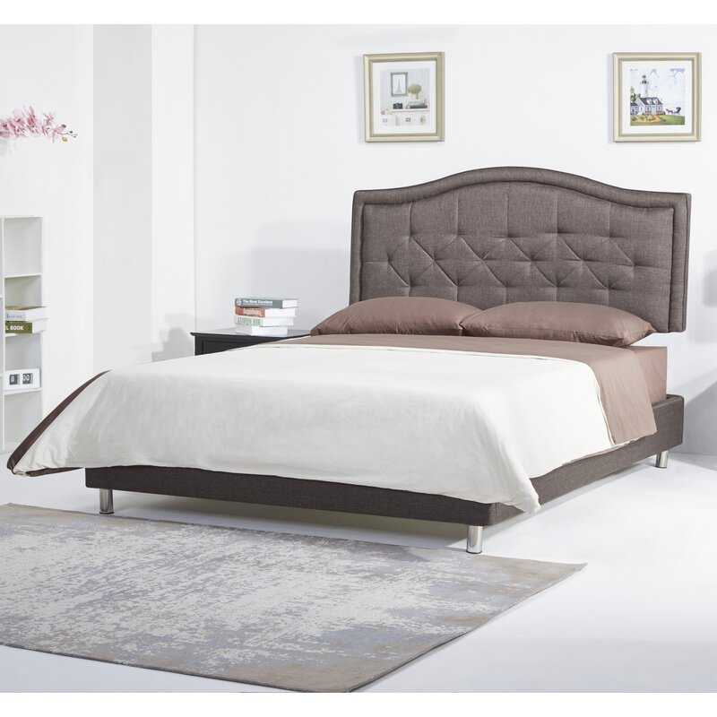 Brayden Studio Stamey Upholstered King Size Platform Bed | Wayfair.co.uk